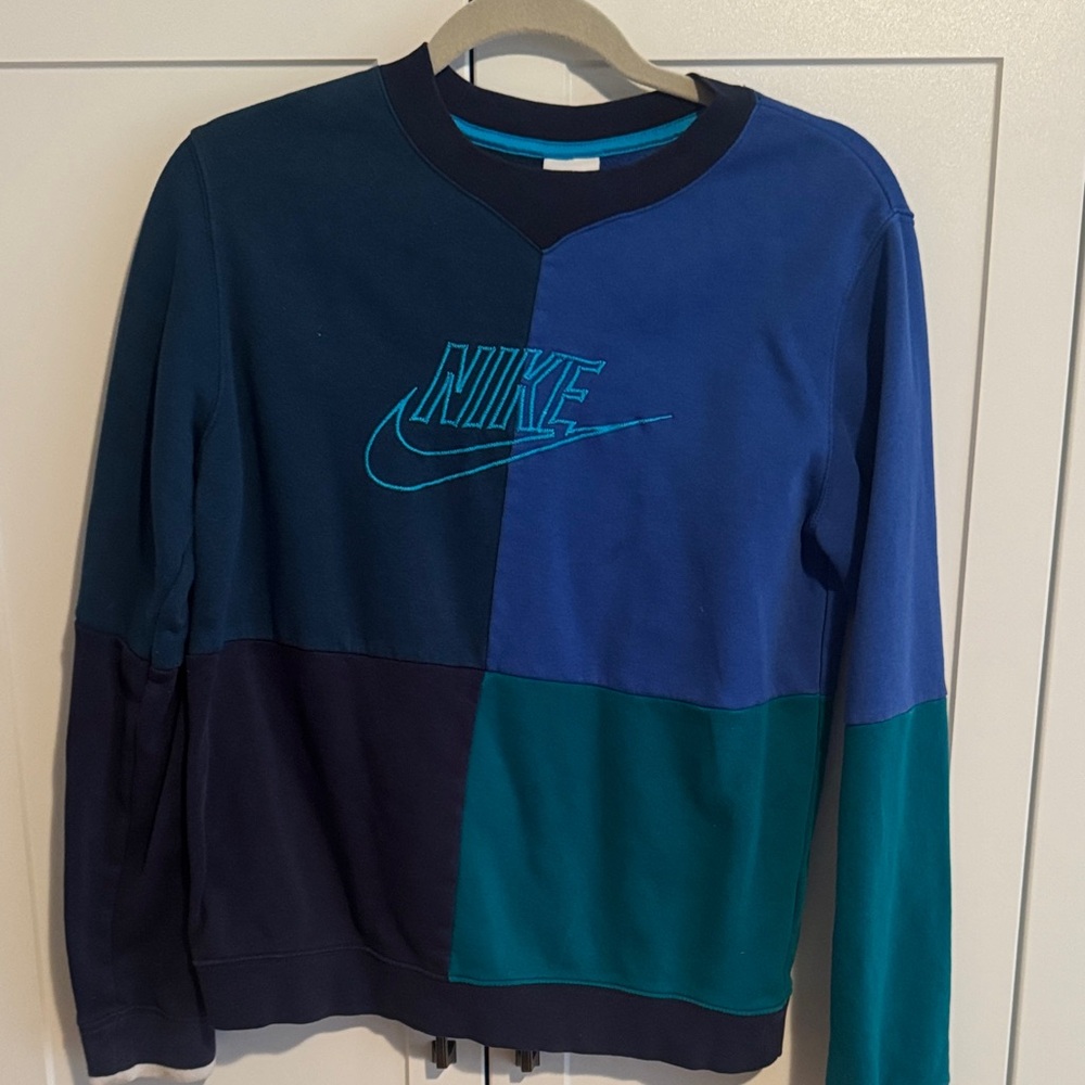 Nike Boys’ Sportswear Amplify Crew Sweatshirt - midnight navy